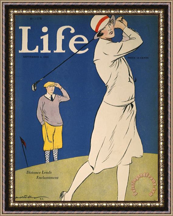 Others Golfing: Magazine Cover Framed Print