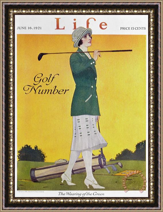 Others Golfing: Magazine Cover Framed Painting