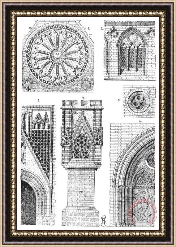 Others Gothic Ornament Framed Print