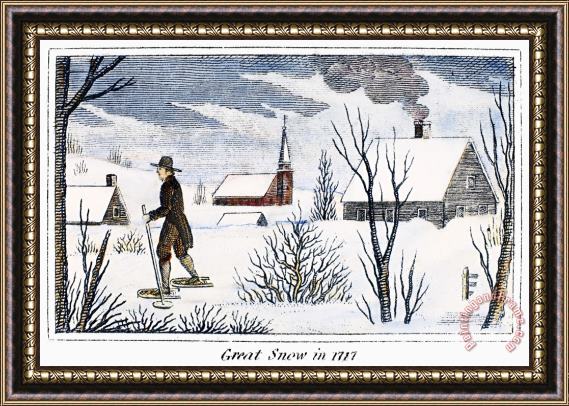 Others Great Snow Of 1717 Framed Painting