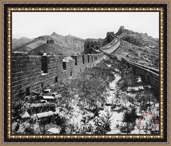Others Great Wall Of China, 1901 Framed Painting