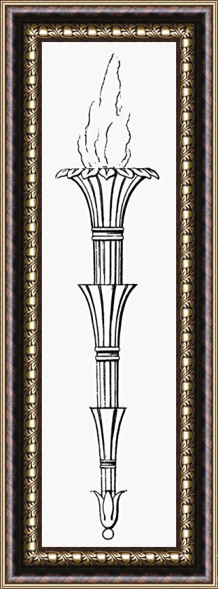 Others Grecian Torch Framed Painting