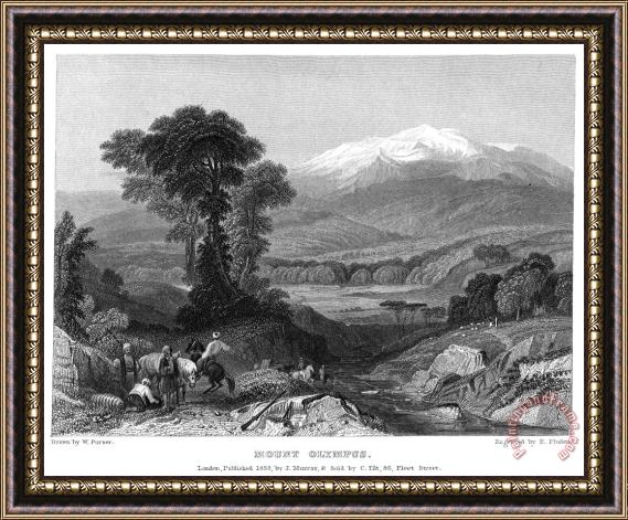 Others Greece: Mount Olympus Framed Painting