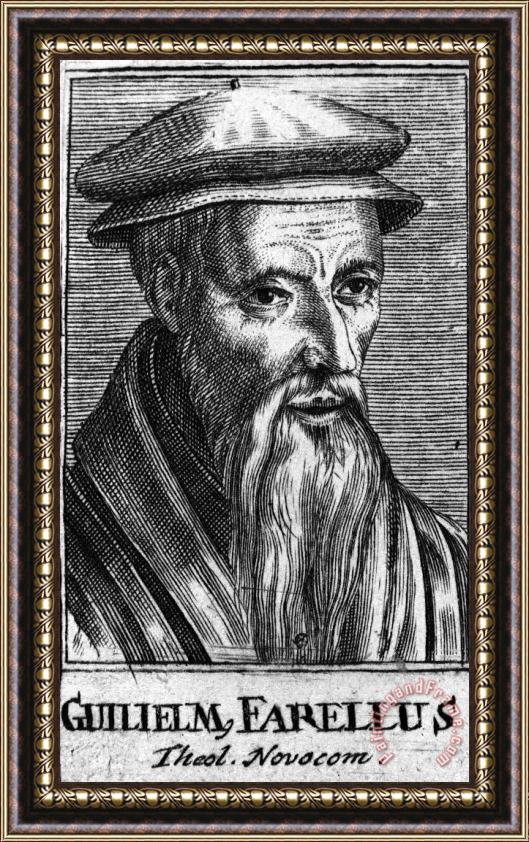 Others Guillaume Farel (1489-1565) Framed Print