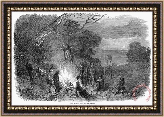 Others Guy Fawkes Day, 1848 Framed Painting