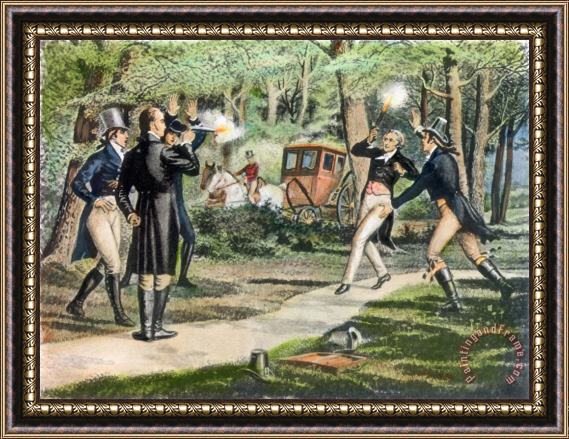 Others Hamilton-burr Duel, 1804 Framed Painting