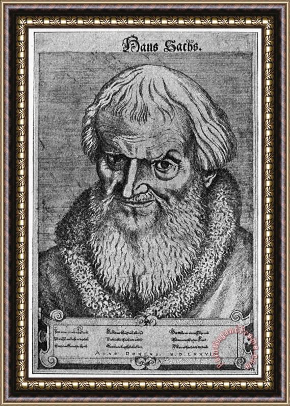 Others Hans Sachs (1494-1576) Framed Print