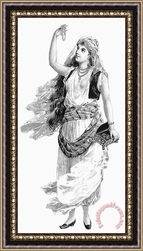 Others HAREM WOMAN. 19th CENTURY Framed Print