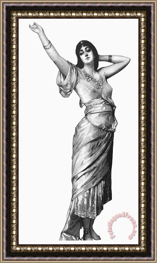 Others HAREM WOMAN, 19th CENTURY Framed Print