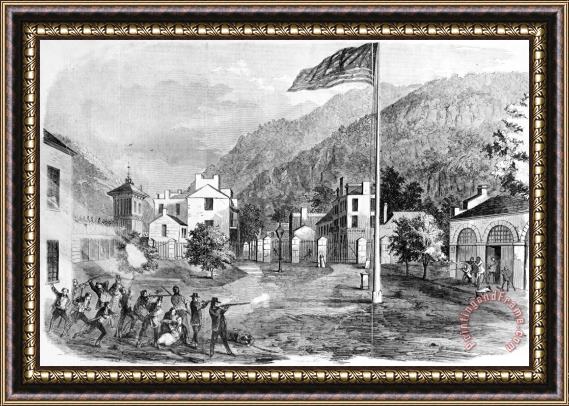 Others Harpers Ferry, 1859 Framed Painting