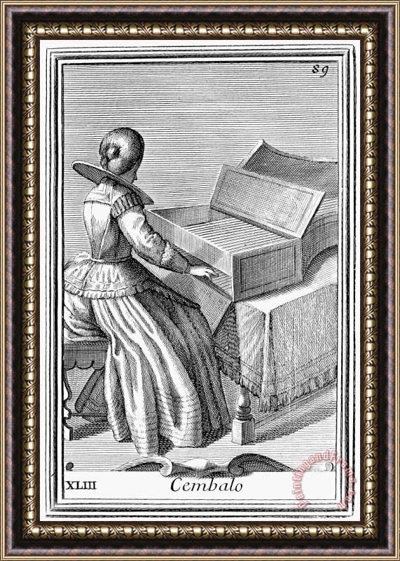 Others Harpsichord, 1723 Framed Painting