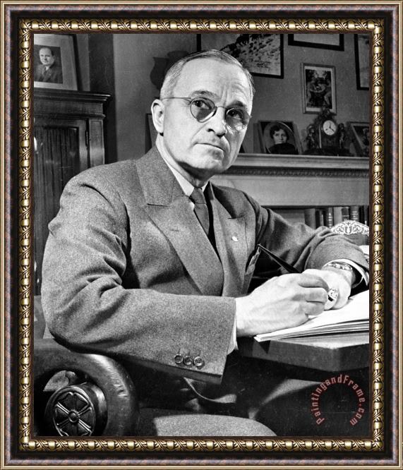 Others Harry S. Truman Framed Painting