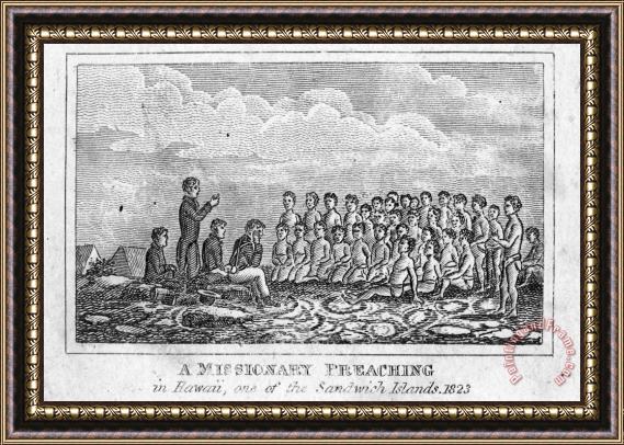 Others Hawaiian Missionary, 1823 Framed Print