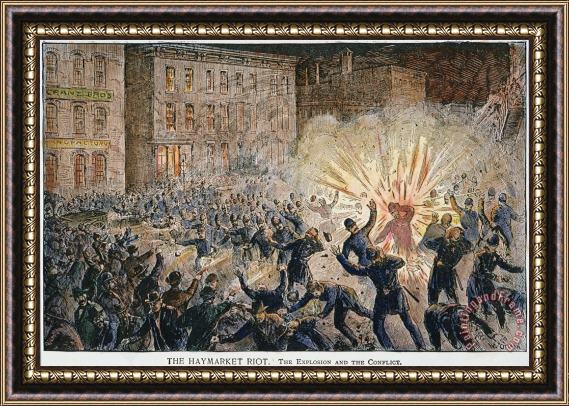 Others Haymarket Riot, 1886 Framed Painting