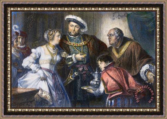 Others Henry Viii And Anne Boleyn Framed Painting