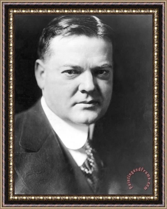 Others Herbert Hoover (1874-1964) Framed Painting