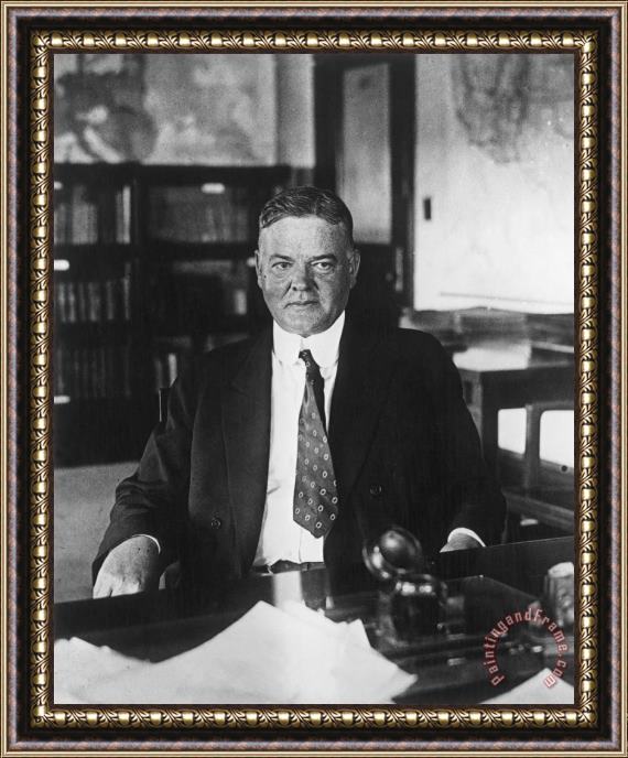 Others Herbert Hoover (1874-1964) Framed Painting