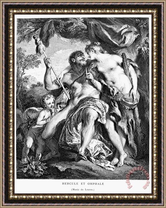 Others Hercules And Omphale Framed Painting