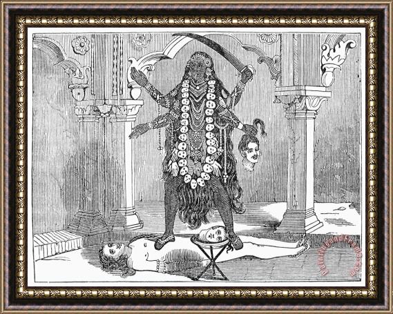 Others Hindu Goddess: Kali Framed Painting