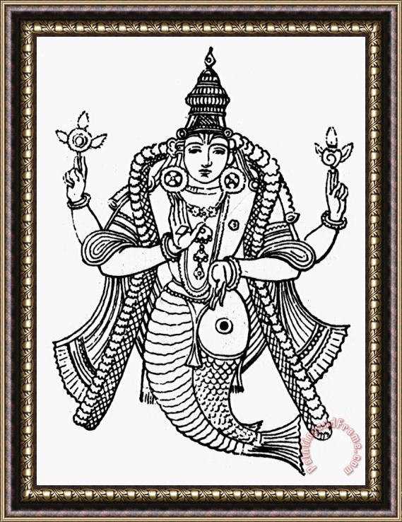 Others Hinduism: Vishnu Framed Print