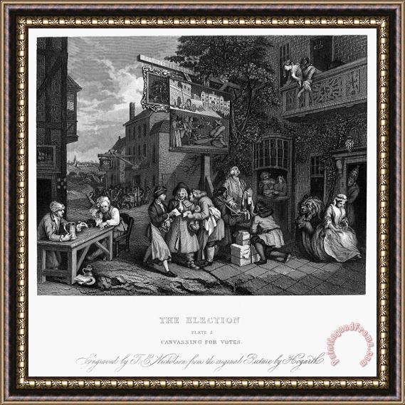 Others Hogarth: Election Framed Painting