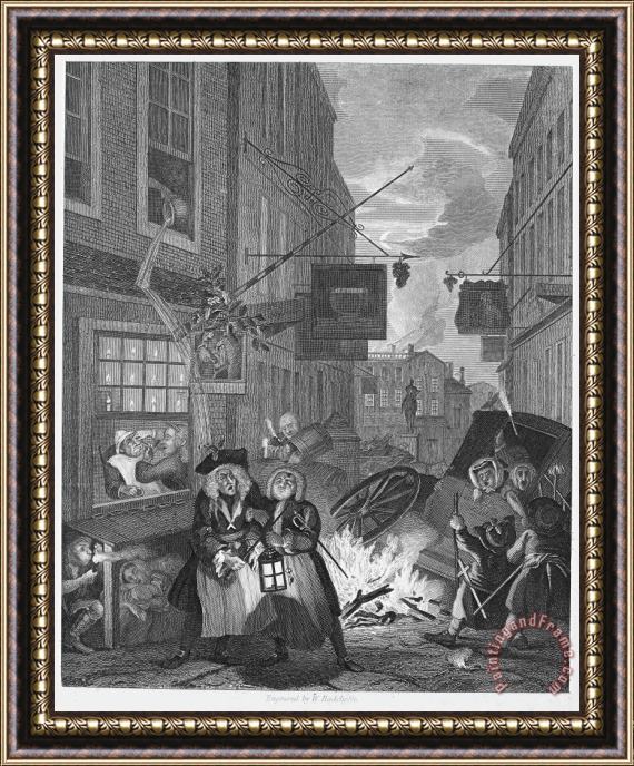Others Hogarth: Four Times Of Day Framed Painting
