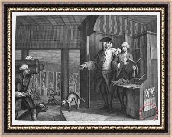 Others Hogarth: Industry, 1747 Framed Painting