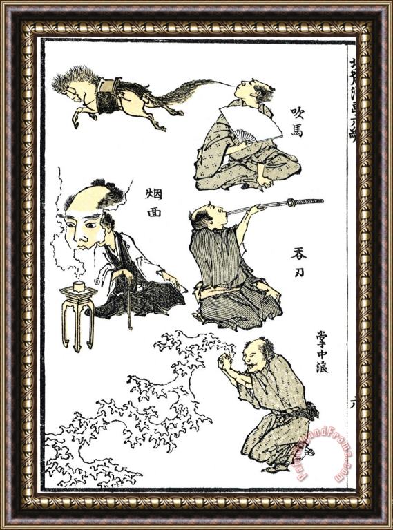 Others Hokusai: Manga, 1819 Framed Print