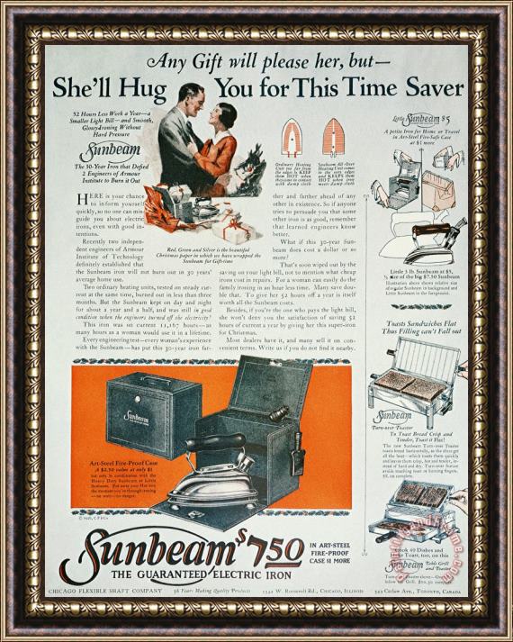 Others Home Appliance Ad, 1926 Framed Painting