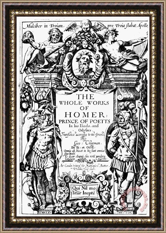 Others Homer Title Page, 1616 Framed Print
