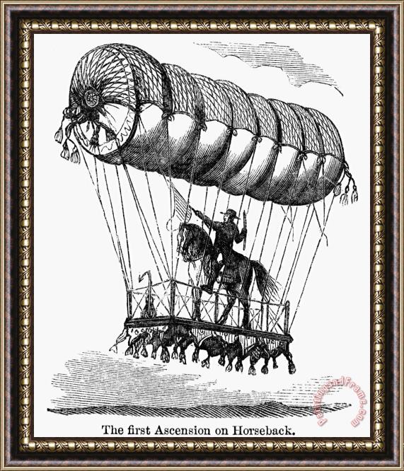 Others Horseback Balloon Ride Framed Print