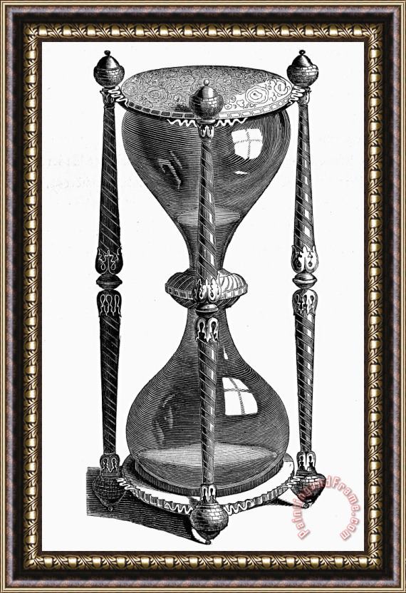 Others HOURGLASS, 19th CENTURY Framed Print
