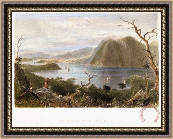 Others Hudson River View, 1838 Framed Painting