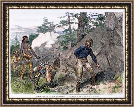Others Illegal Prospecting, 1879 Framed Print