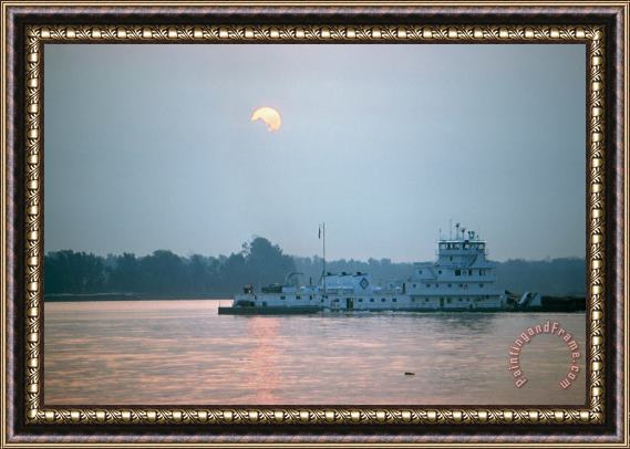 Others Illinois: Towboat Framed Painting