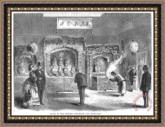 Others Immigrants: Chinese, 1871 Framed Painting