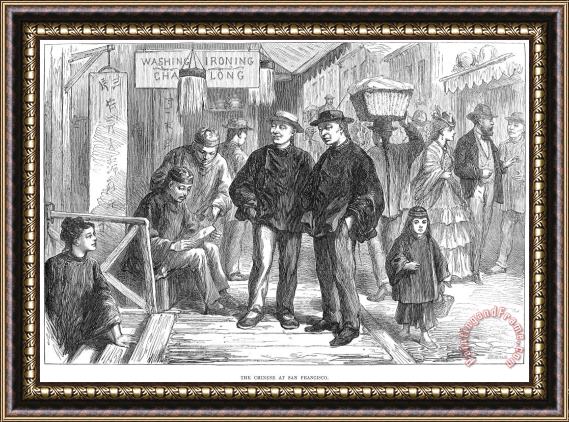 Others Immigrants: Chinese, 1875 Framed Painting