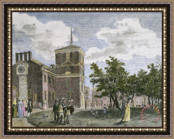 Others Independence Hall, 1799 Framed Painting