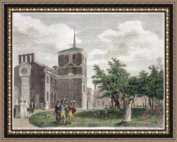 Others Independence Hall, 1799 Framed Painting