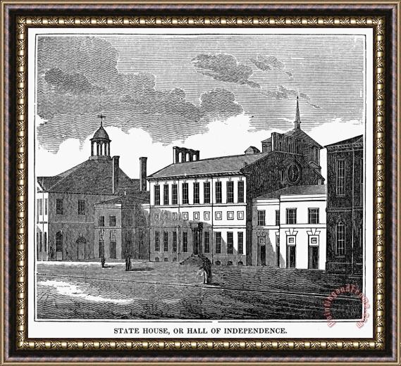 Others Independence Hall Framed Painting