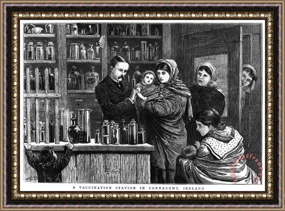 Others Ireland: Vaccination, 1880 Framed Painting