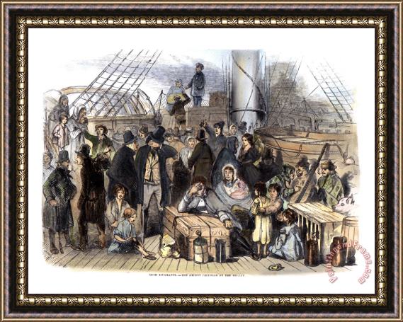 Others Irish Immigrants, 1846 Framed Painting