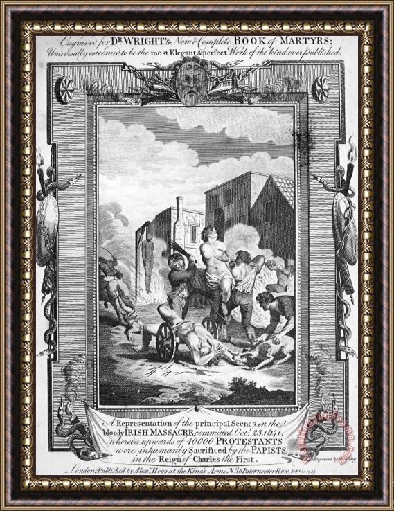 Others Irish Massacre, 1641 Framed Painting