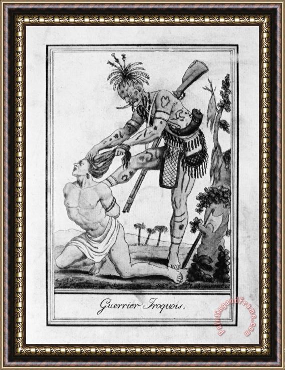 Others Iroquois Warrior Framed Painting