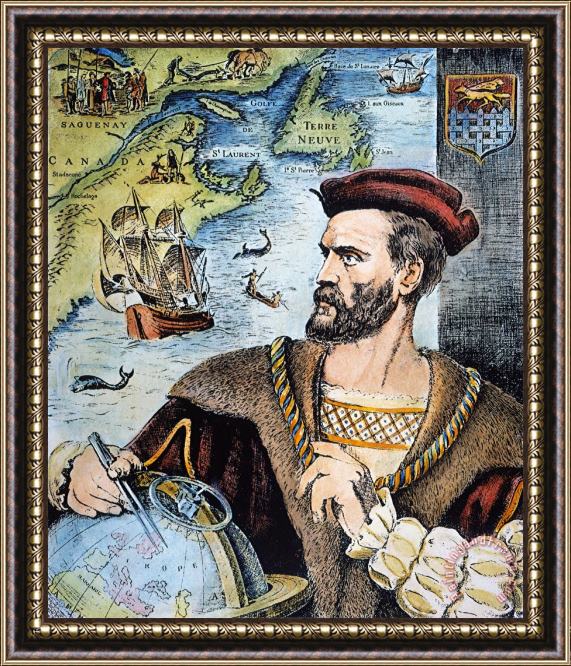 Others Jacques Cartier (1491-1557) Framed Painting