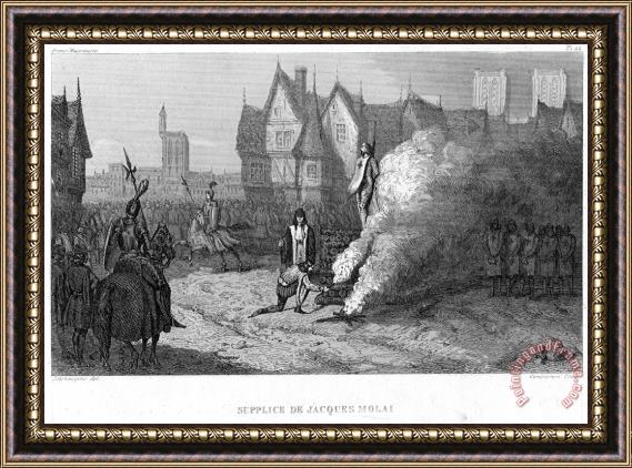 Others Jacques De Molay Framed Print