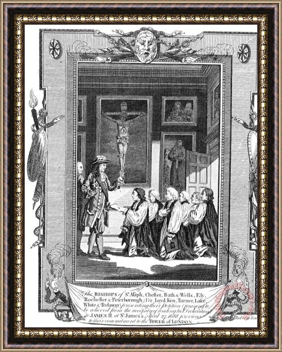 Others James II (1633-1701) Framed Painting