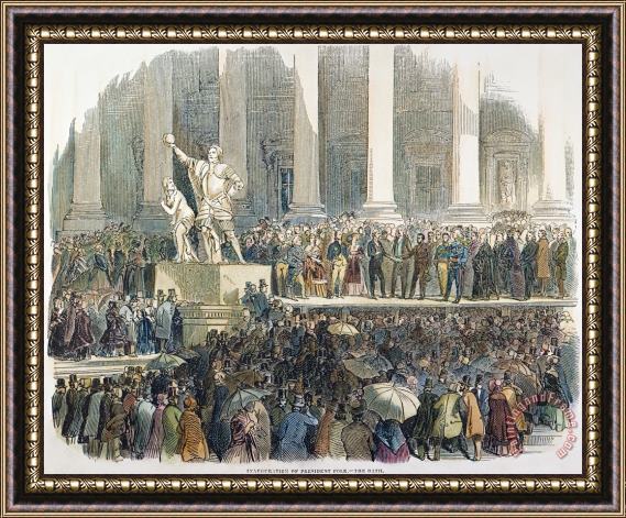 Others James K. Polk: Inauguration Framed Print