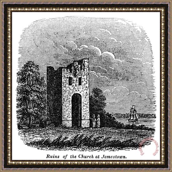 Others Jamestown Ruins Framed Print