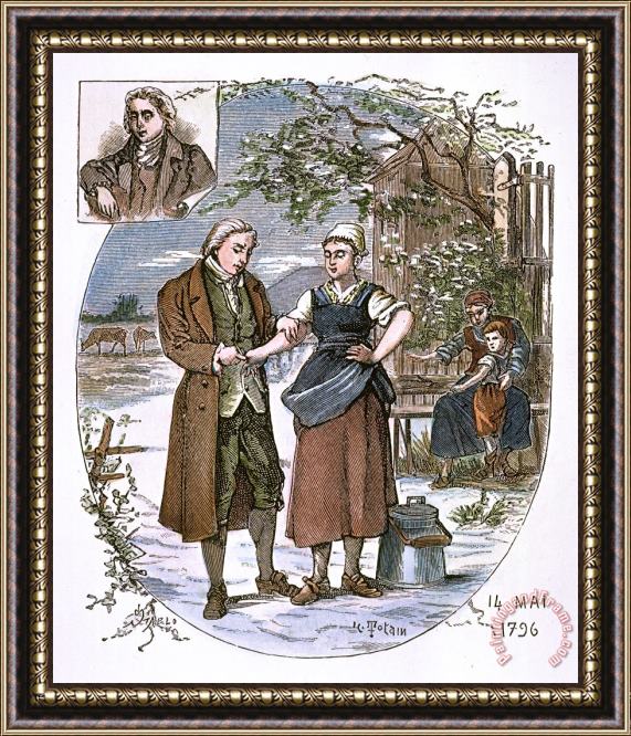 Others Jenner: Vaccination, 1796 Framed Print